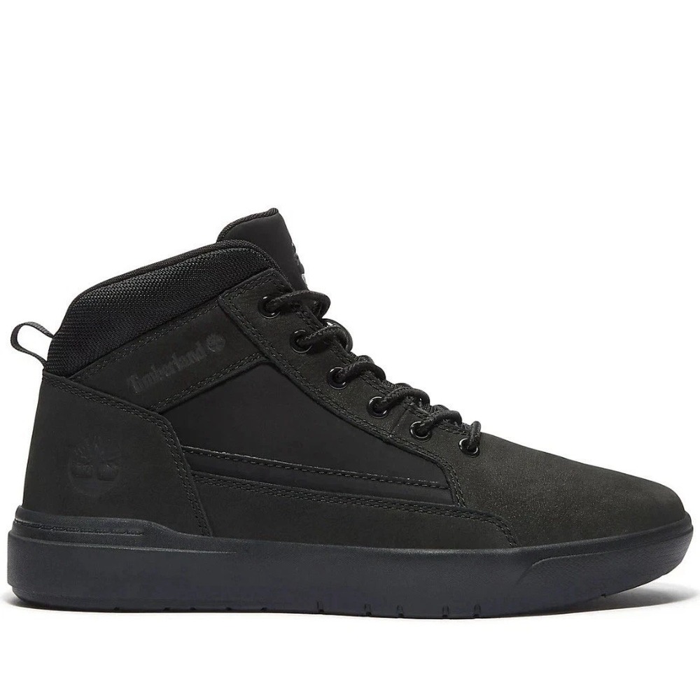 Timberland®‎ (Men's 11.5 M) Allston™ Lightweight High-Top Sneaker in Black/Black